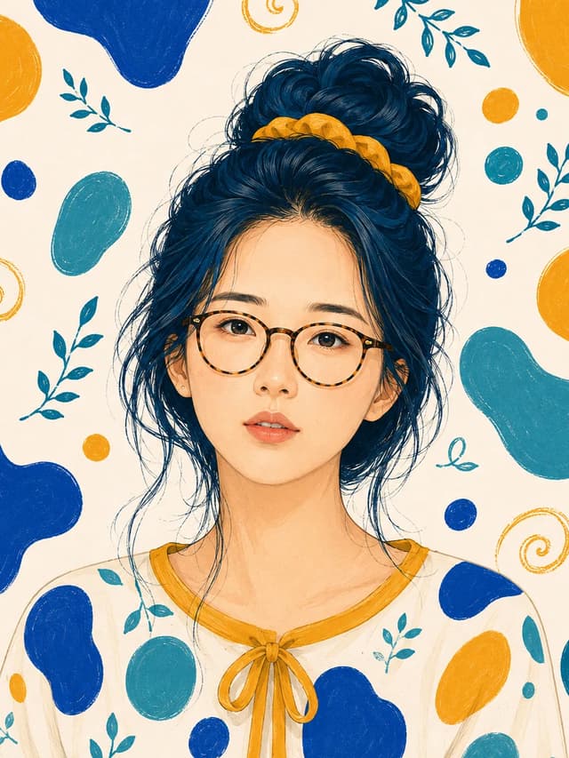 블롭 패턴 무드